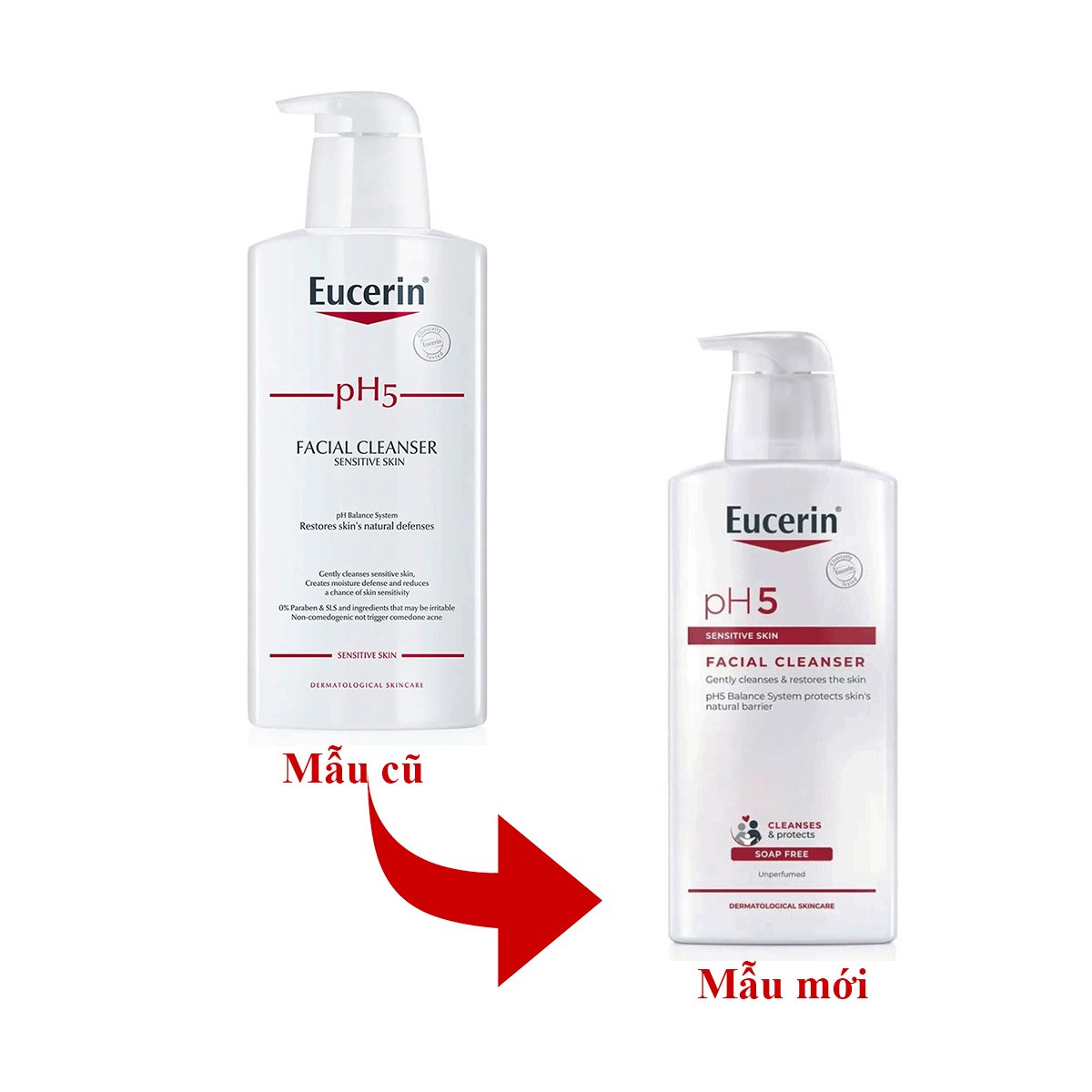Sữa Rửa Mặt Da Nhạy Cảm Eucerin pH5 Facial Cleanser 400ml