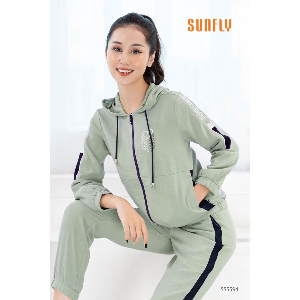 SS5594 BỘ THỂ THAO ĐŨI KÉO KHÓA CÓ MŨ ÁO DÀI QUẦN DÀI
