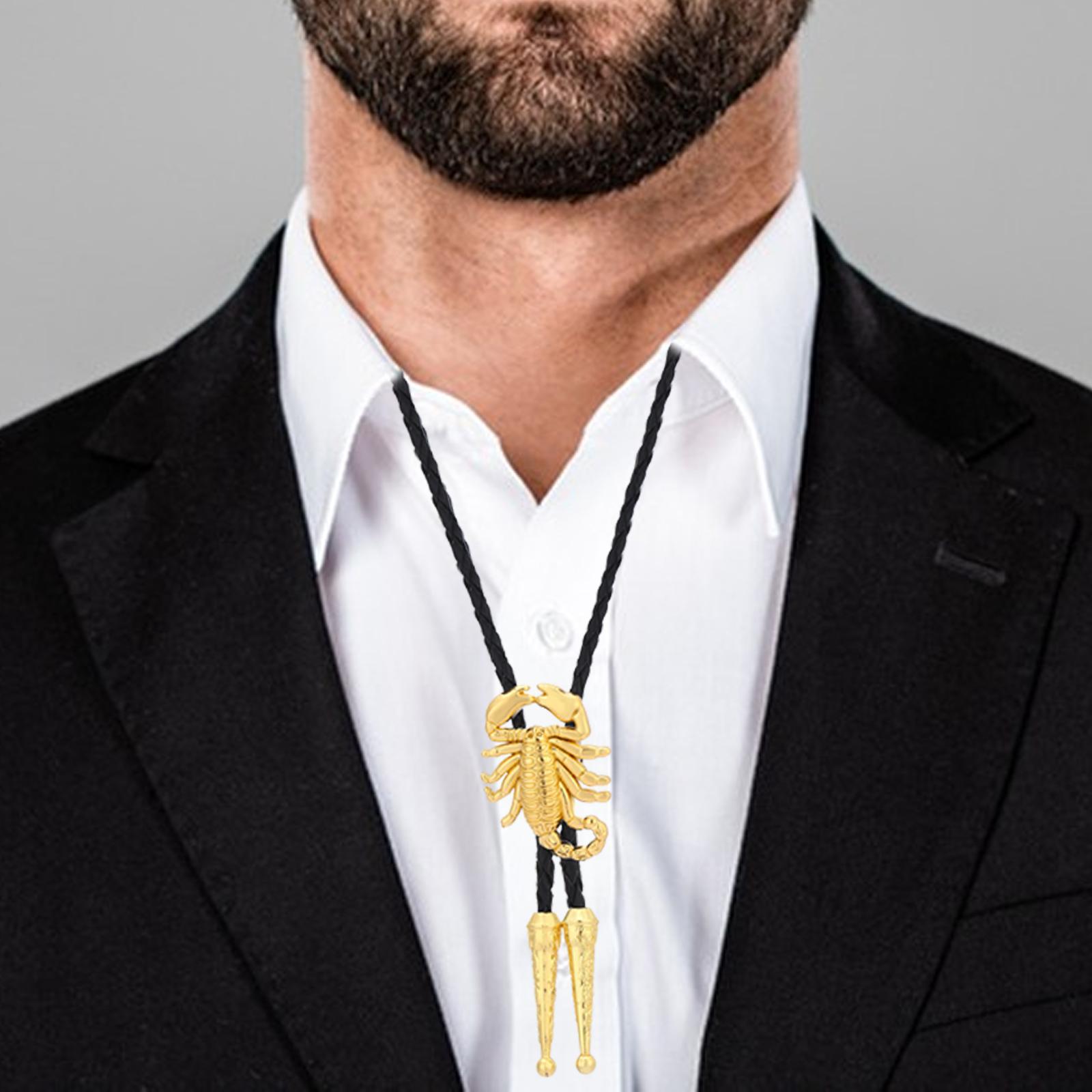 Alloy Bolo Tie Adjustable Costume Retro Style Rope Cowboy for Women Men