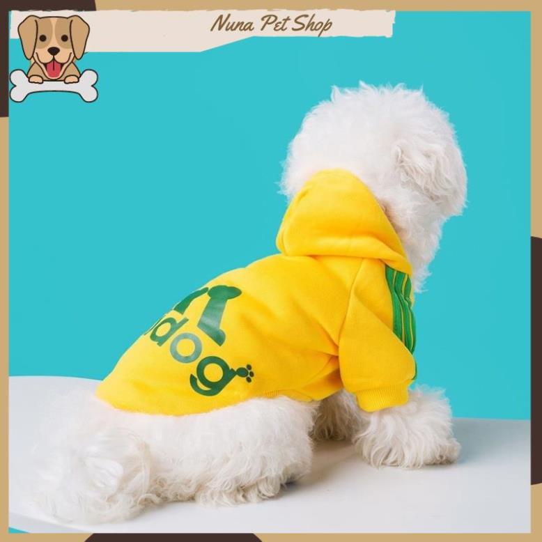 Áo nỉ Hoodie Adidog cho thú cưng, áo mùa đông cho chó mèo