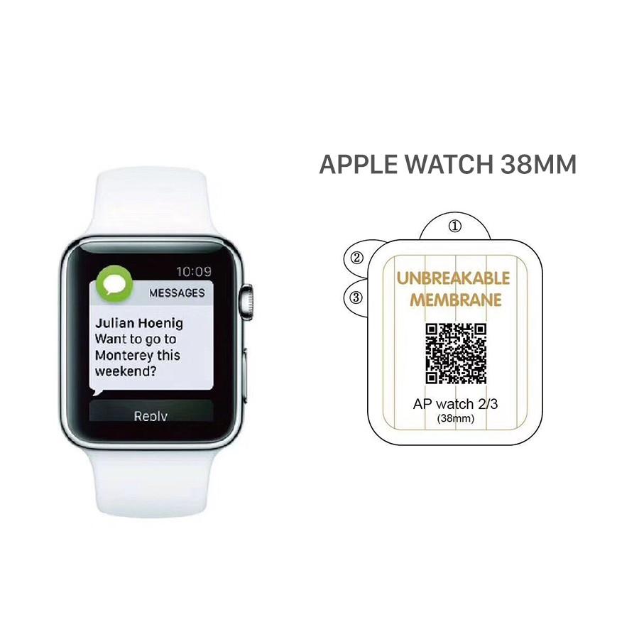 Miếng dán ppf mỏng dành cho đồng hồ apple watch, tấm dán bảo vệ ốp lưng chống xước chống va đập