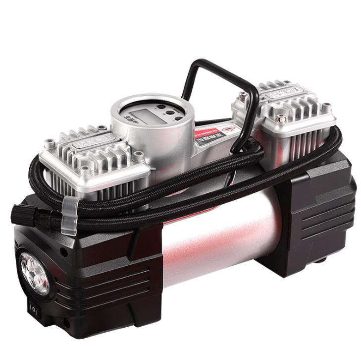 Máy bơm không khí ô tô đặc biệt hai xi lanh áp suất cao công suất cao SUV di động đa chức năng bơm hơi lốp ô tô máy bơm không khí