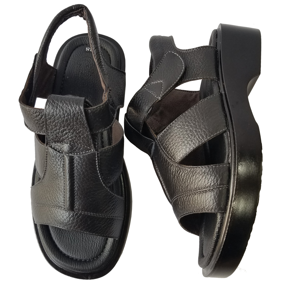 Giày Sandal Nam Trung Niên BIGGBEN Da Bò Thật Cao 4 Phân SD144