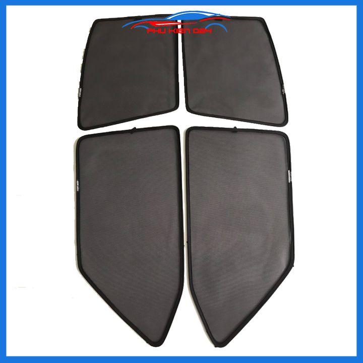 Bộ 4 rèm chắn nắng nam châm Fortuner 2017-2018-2019-2020 khung cố định chống tia UV