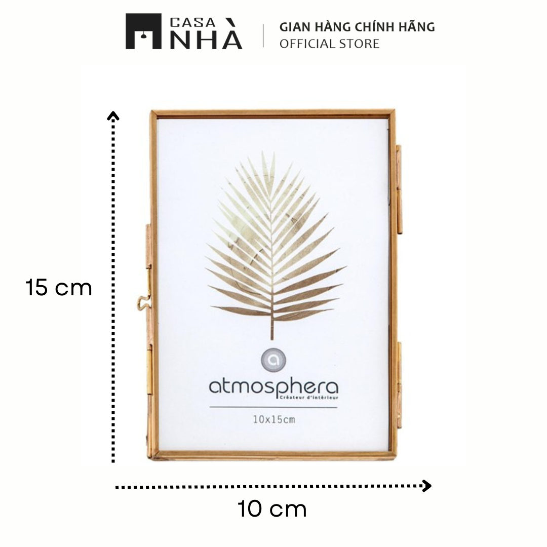 Khung Ảnh Kim Loại CALIFORNIA Màu Vàng 10 x 15cm | Casanhà Home Furniture