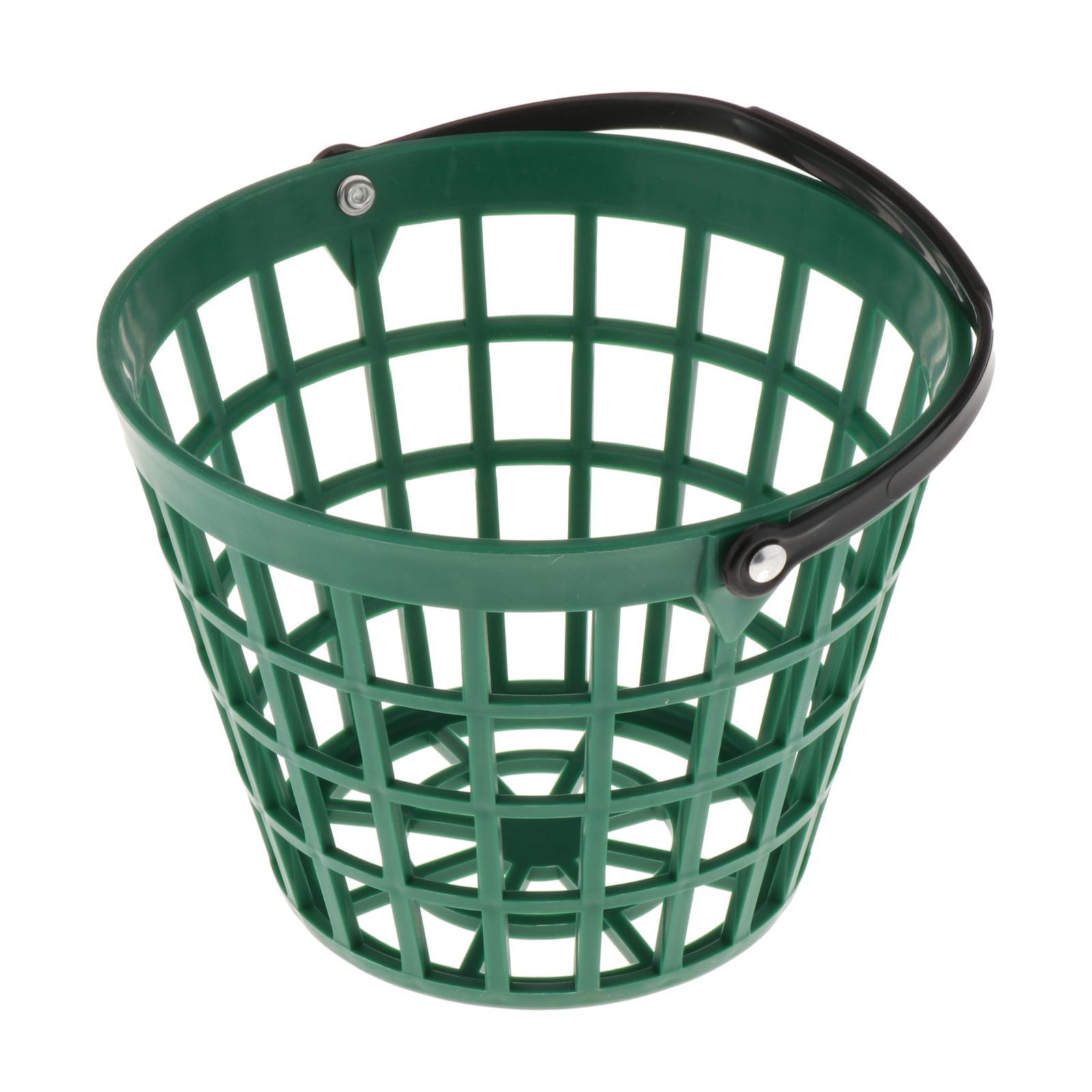 Unbreakable Golf Ball Basket, Golfball Container with Handle Ball Holder Contains 25/50/100 Balls Range Accessories