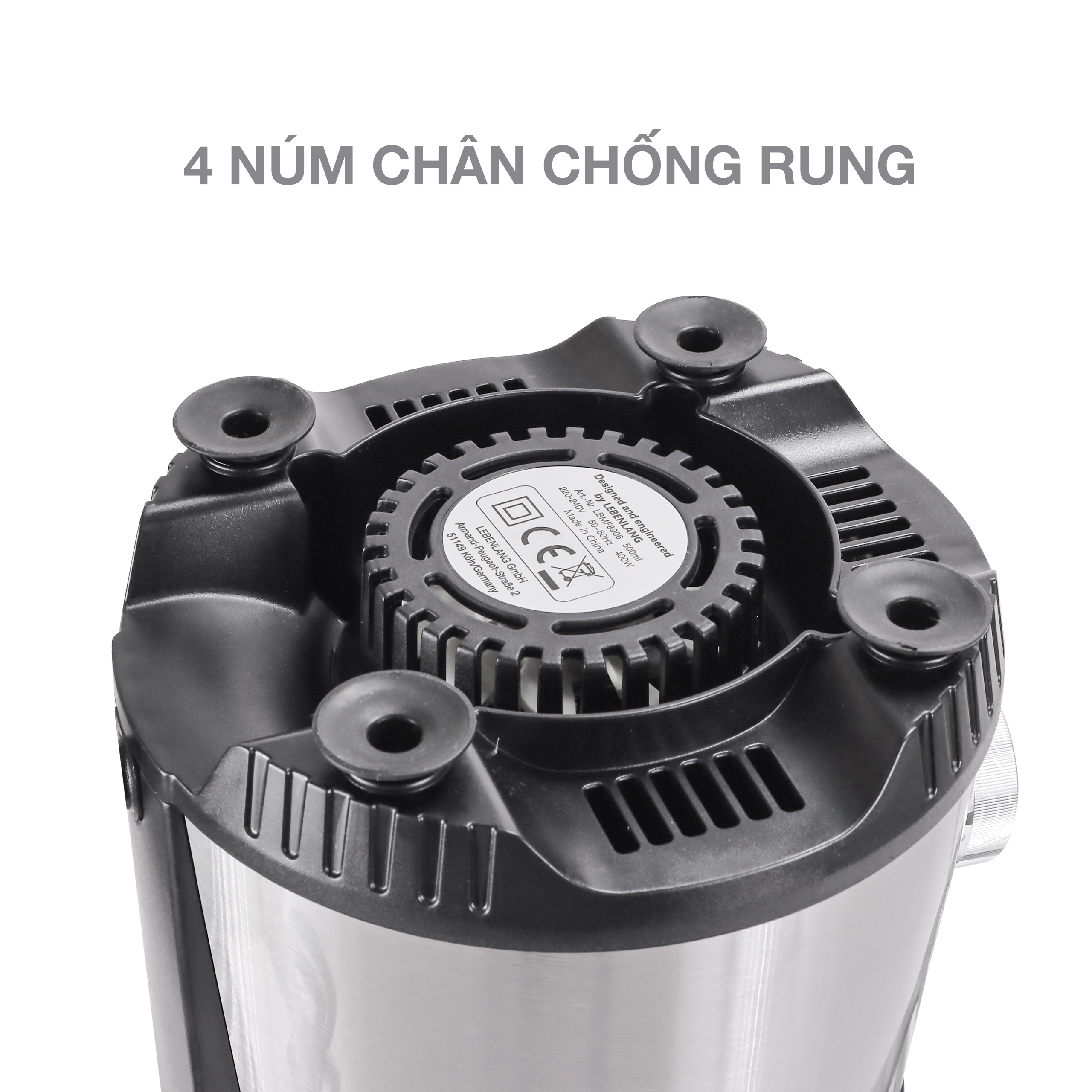 Máy xay thịt đa năng LEBENLANG công suất 400W, dung tích cối xay 500ml, bảo hành điện tử 2 năm, model LBMF8906 - hàng chính hãng