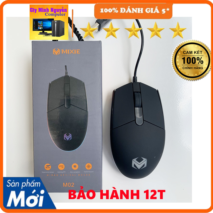 Chuột máy tính có dây MIXIE M02 - Hàng chính hãng