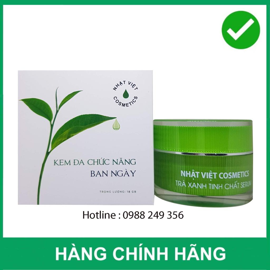 KEM ĐA CHỨC NĂNG BAN NGÀY TRÀ XANH TINH CHẤT SERUM NHẬT VIỆT COSMETICS 18G