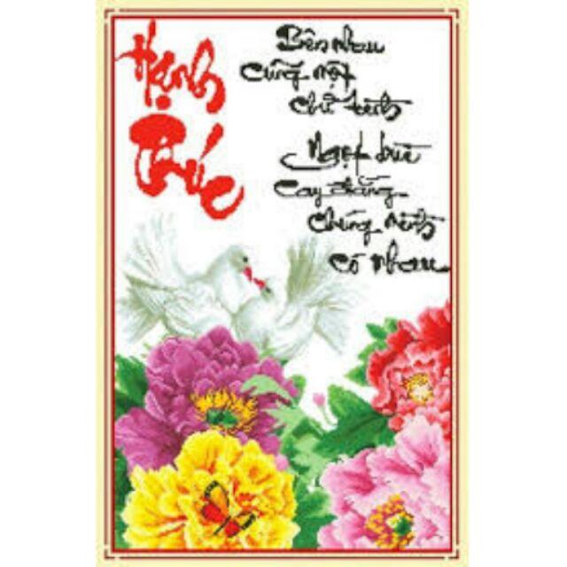 Tranh thêu hạnh phúc 222696