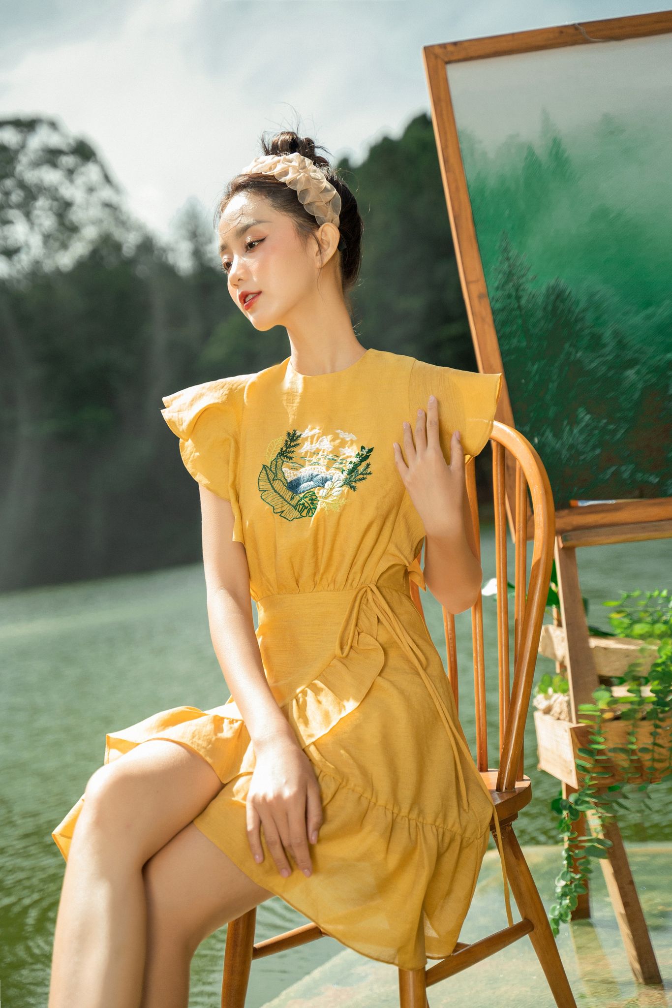 OLV - Đầm Fiona Ruffle Embro Dress