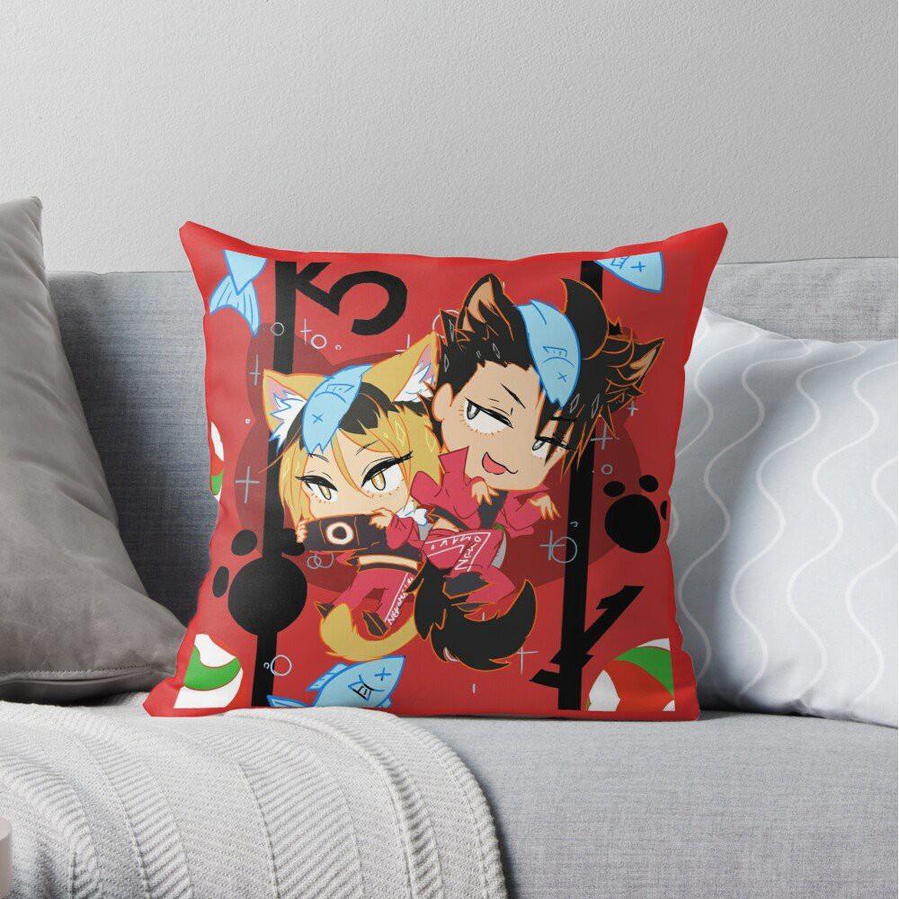 Gối in hình anime chibi HAIKYUU VUA BÓNG CHUYỀN dễ thương tiện lợi chất đẹp