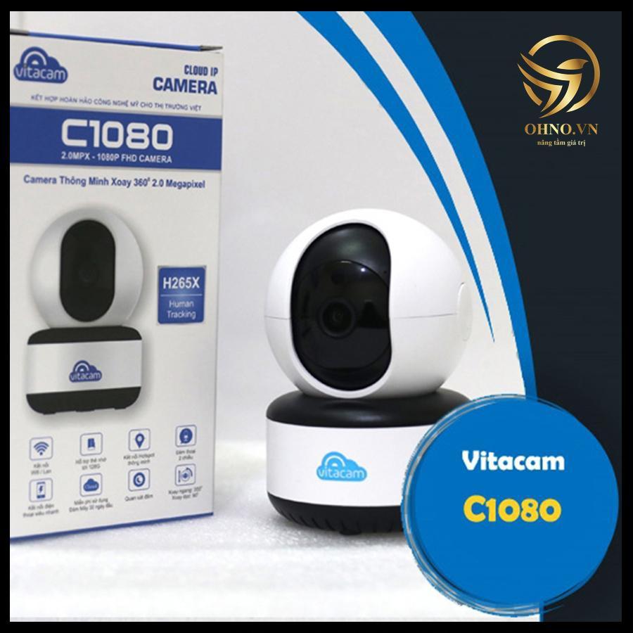 Camera IP Wifi ngoài trời Vitacam C1080  trong nhà chống trộm 2.0 MPX hàng chính hãng