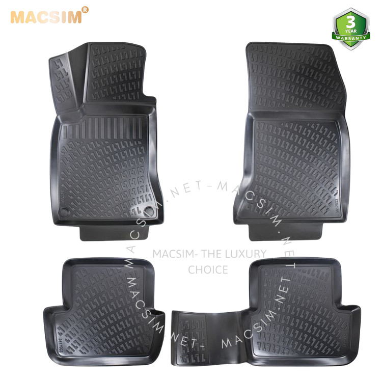 Thảm lót sàn ô tô nhựa TPU Silicon Mercedes GLA 2014-2019 first generation Nhãn hiệu Macsim