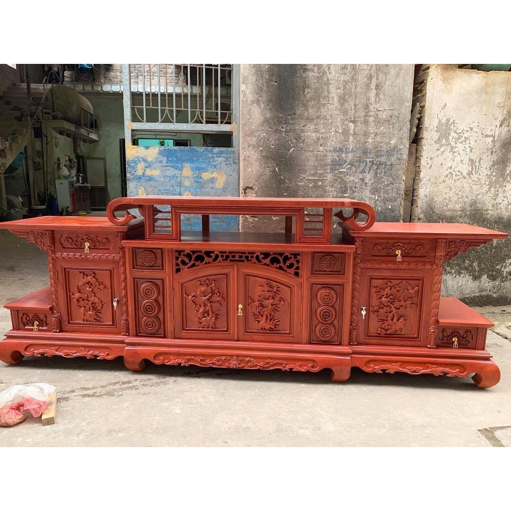 Kệ tivi Vòm gỗ hương đá