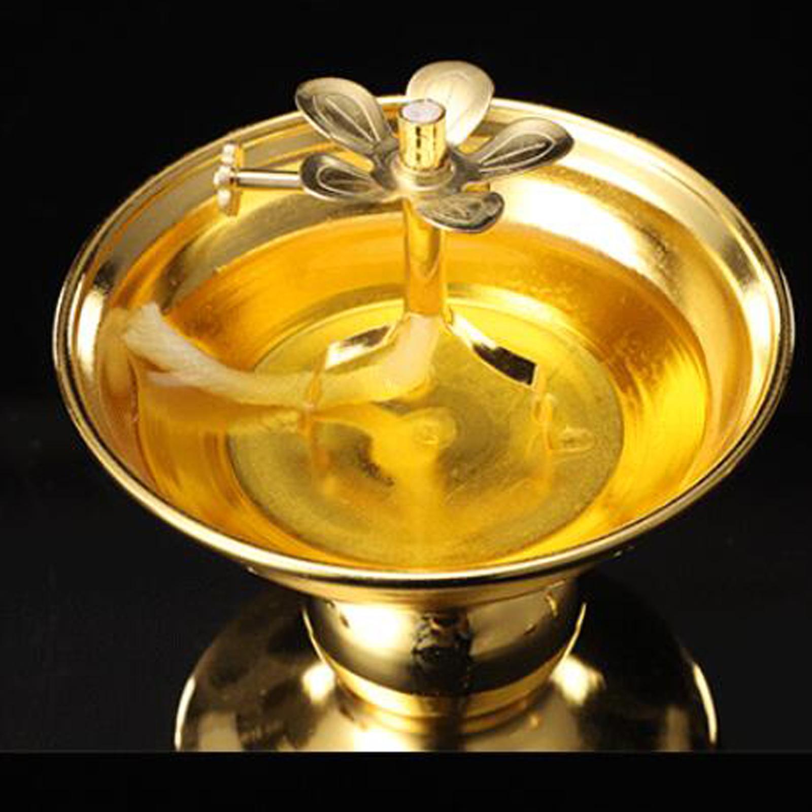 Ghee Lamp Holder T Ealight Candle Holder Buddhist Altar Supplies for Decor