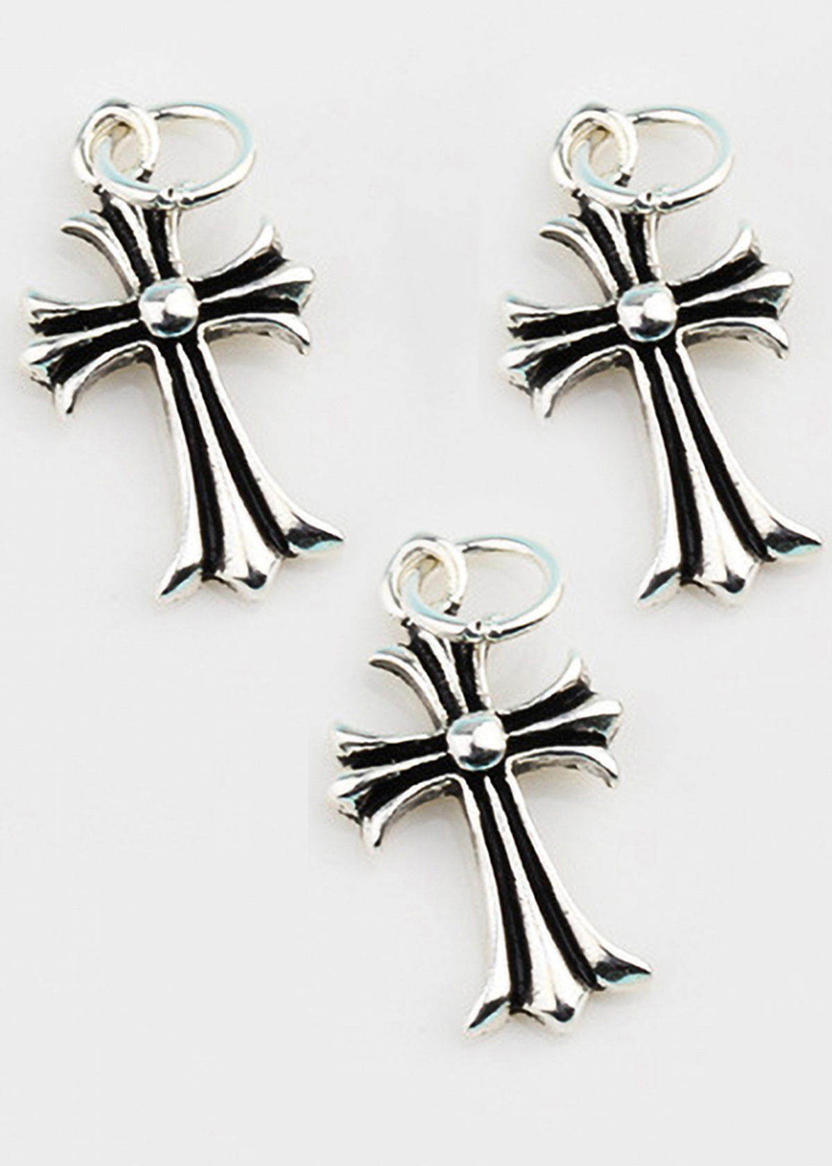 Combo 3 cái charm bạc thái hình thánh giá treo - Ngọc Quý Gemstones