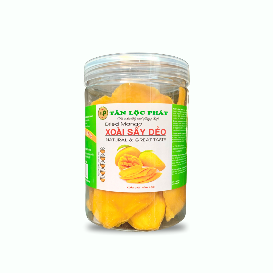 500G XOÀI SẤY DẺO HƯƠNG VỊ TỰ NHIÊN TỐT CHO SỨC KHỎE HIỆU TÂN LỘC PHÁT