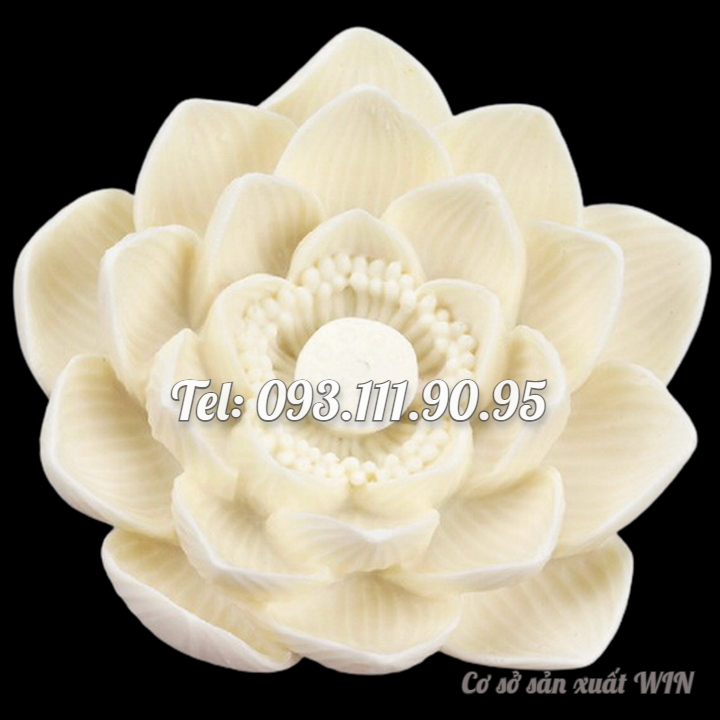 Khuôn silicon làm rau câu hoa sen đại đóa loại 11 cm - Mã số 1725