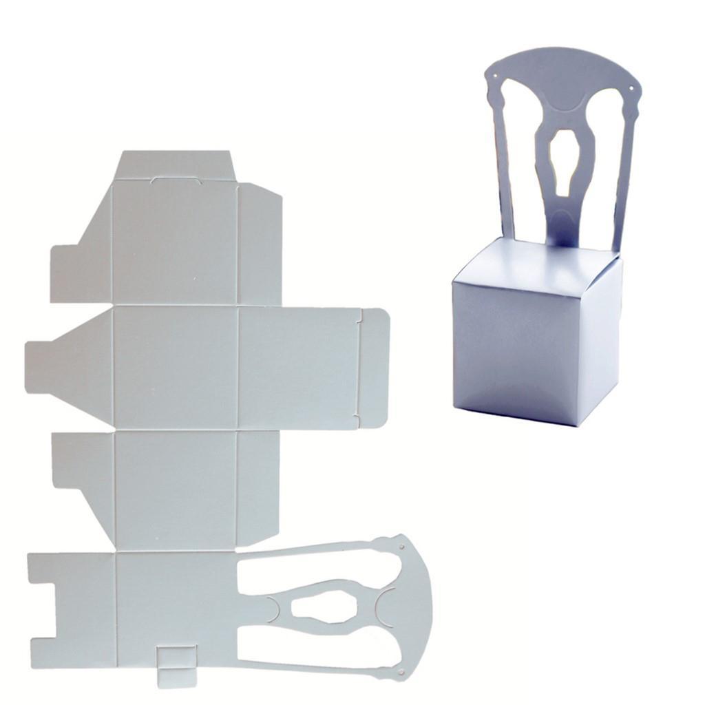 12 Pcs Chair Shape Paper Gift Box Wedding Candy Decorative Box