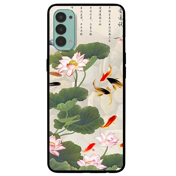 Ốp lưng dành cho Oppo Reno 4 mẫu Tranh Cá Koi