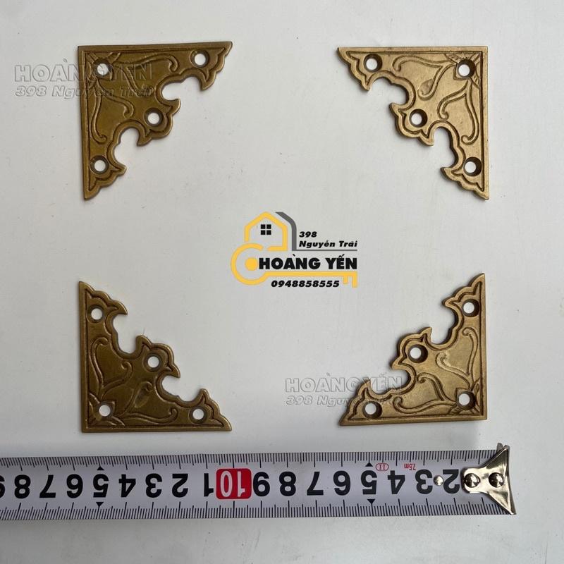 Ke đồng trang trí cửa, tủ, hộp gỗ sắt, Ke cửa, tủ bằng đồng thau G14