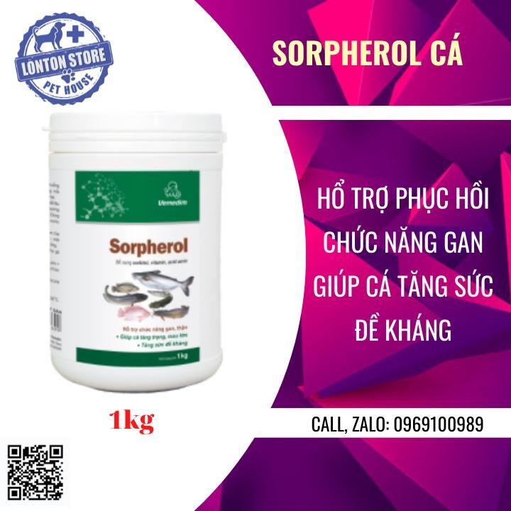 Sorpherol cá - Sản phẩm dưỡng chất hỗ trợ chức năng gan, thận cho cá, hộp 1kg