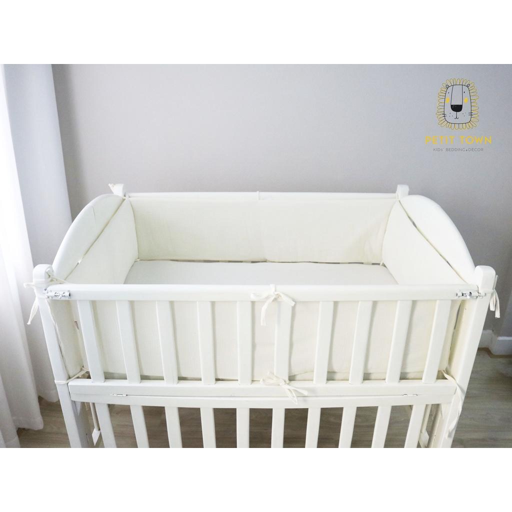 Quây cũi  xô muslin chần bông Petit Town kích thước 62x114