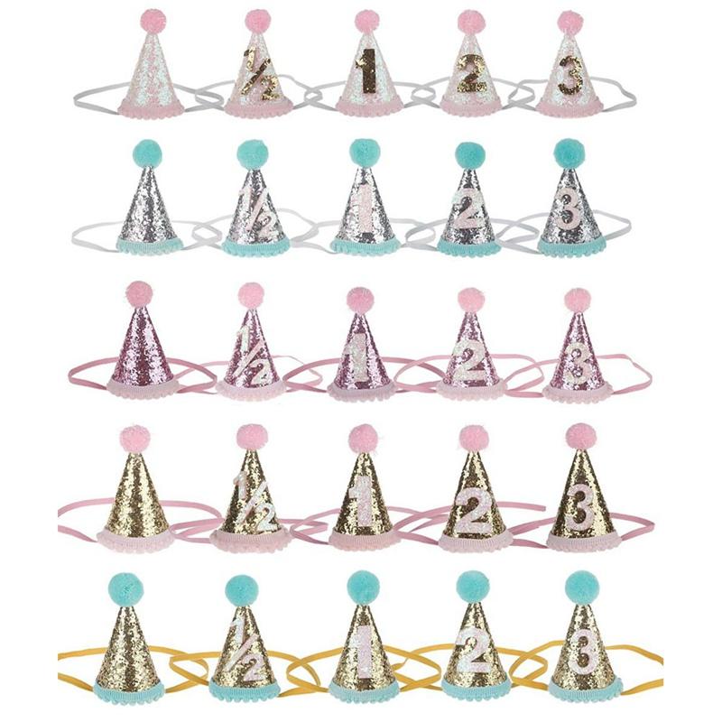 Set 1 / 2 / 3 Nón Sinh Nhật Dễ Thương Cho Bé