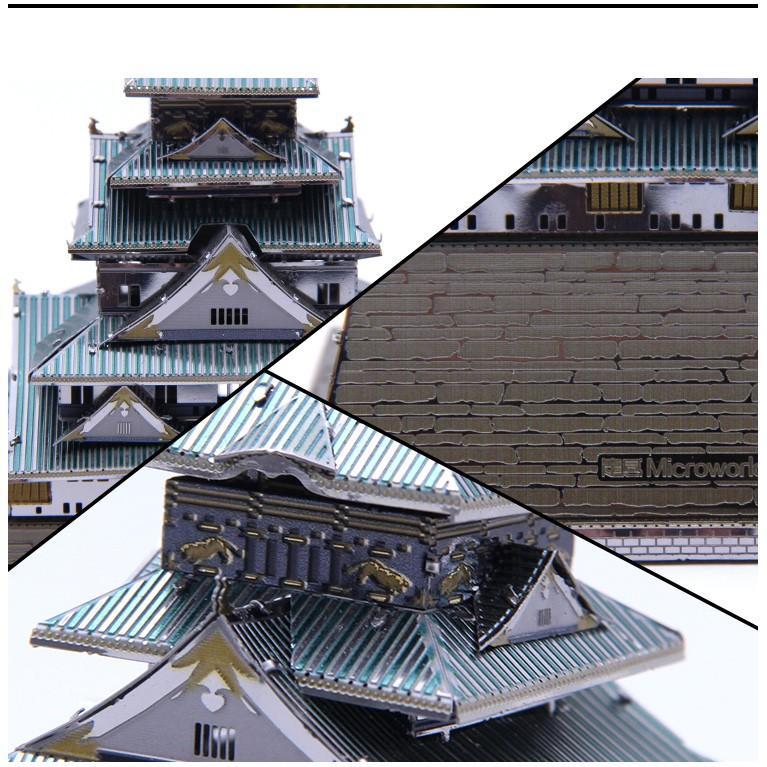 Mô hình lắp ghép kim loại 3d Lâu Đài Osaka