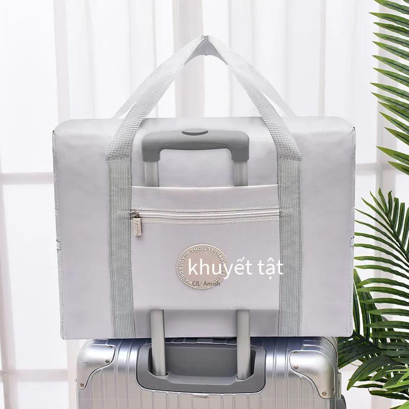 Giao Hàng Nhanh Túi Đựng Đồ Du Lịch Quần Áo Túi Sắp Xếp Di Động Công Suất Lớn Bộ Xe Đẩy Túi Đựng Hành Lý Túi Máy Bay