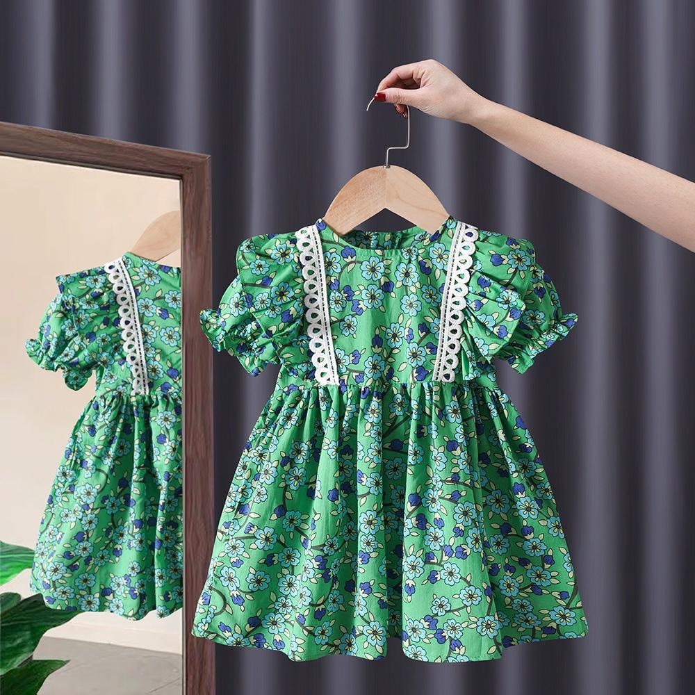 VT88 Size90-130 Đầm váy bé gái Thời trang trẻ Em hàng quảng châu