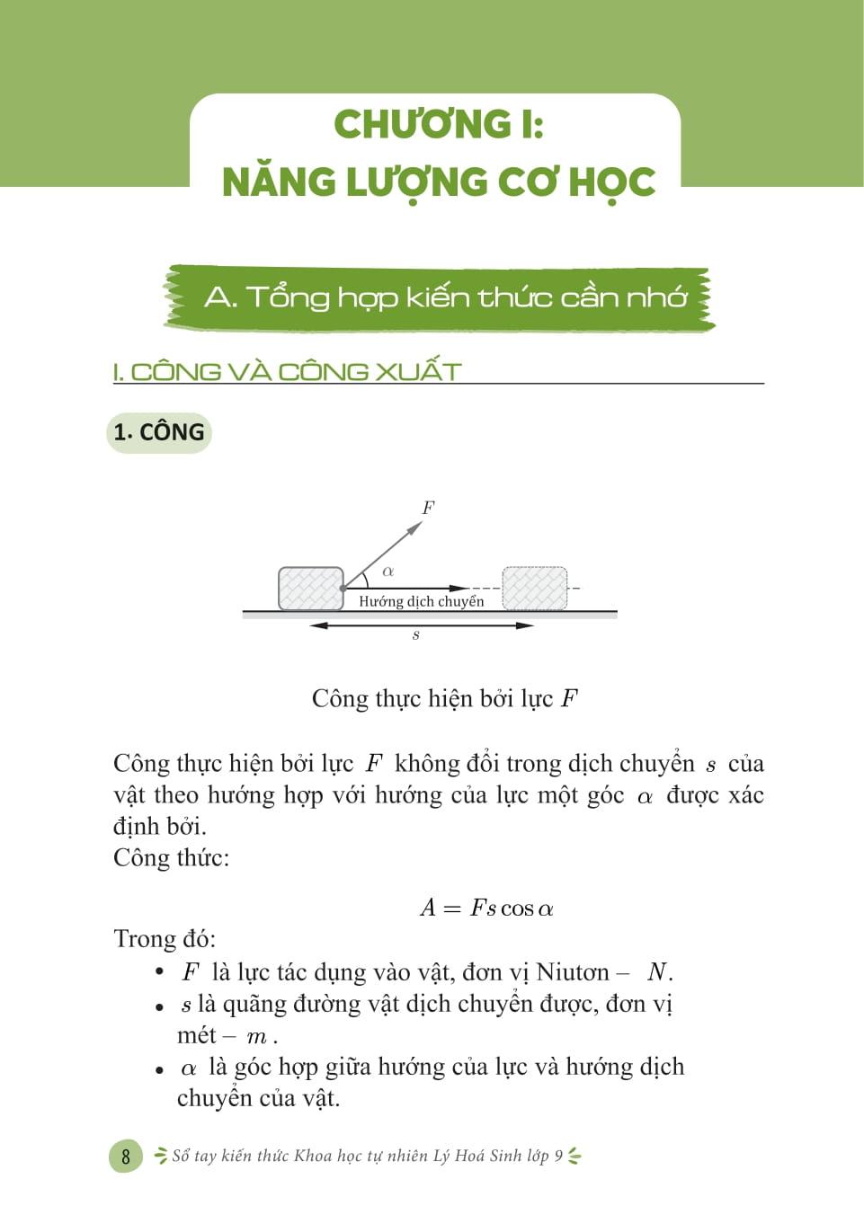 Sách - Sổ Tay Kiến Thức Khoa Học Tự Nhiên Lý-Hóa-Sinh Lớp 9