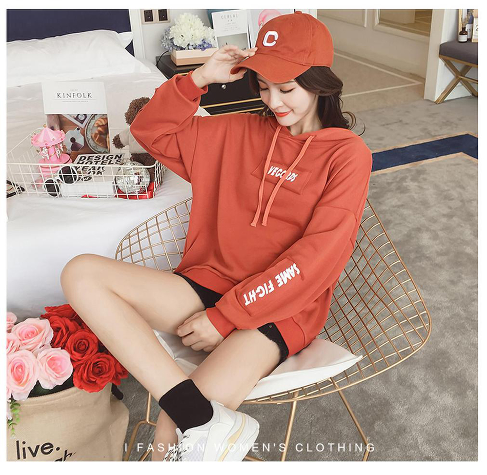Áo Thun Nữ Tay Có Nón Dài Phong Cách Cực Cute