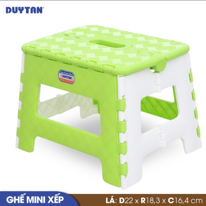Ghế mini xếp nhựa Duy Tân (22 x 18.3 x 16.4 cm) - 05110 - Giao màu ngẫu nhiên - Hàng chính hãng