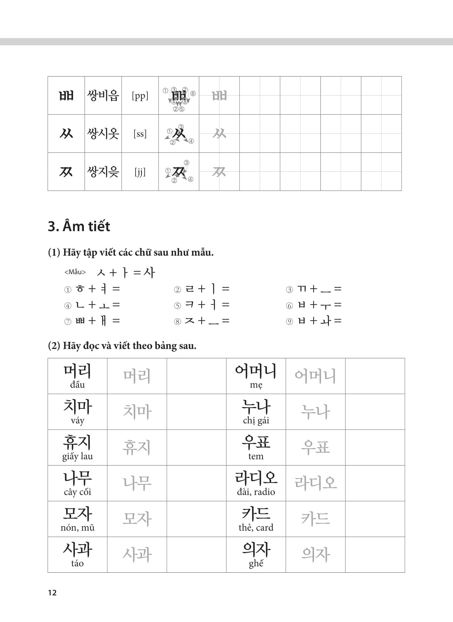 Sách - Tiếng Hàn Tổng Hợp Dành Cho Người Việt Nam - Sơ Cấp 1 - Sách Bài Tập (Tái Bản 2025)