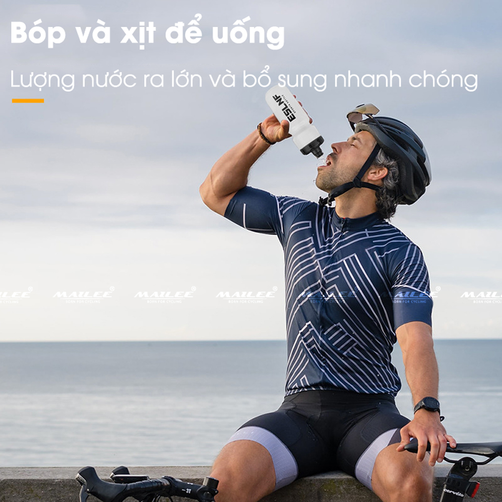 Bình Nước Xe Đạp YLB-720 720ml Chai Bóp, Chống Rò Rỉ, Nhựa TPE PP, Dùng Cho Thể Thao, Chạy Bộ, Đạp Xe, Cắm Trại, Leo Núi - Mai Lee