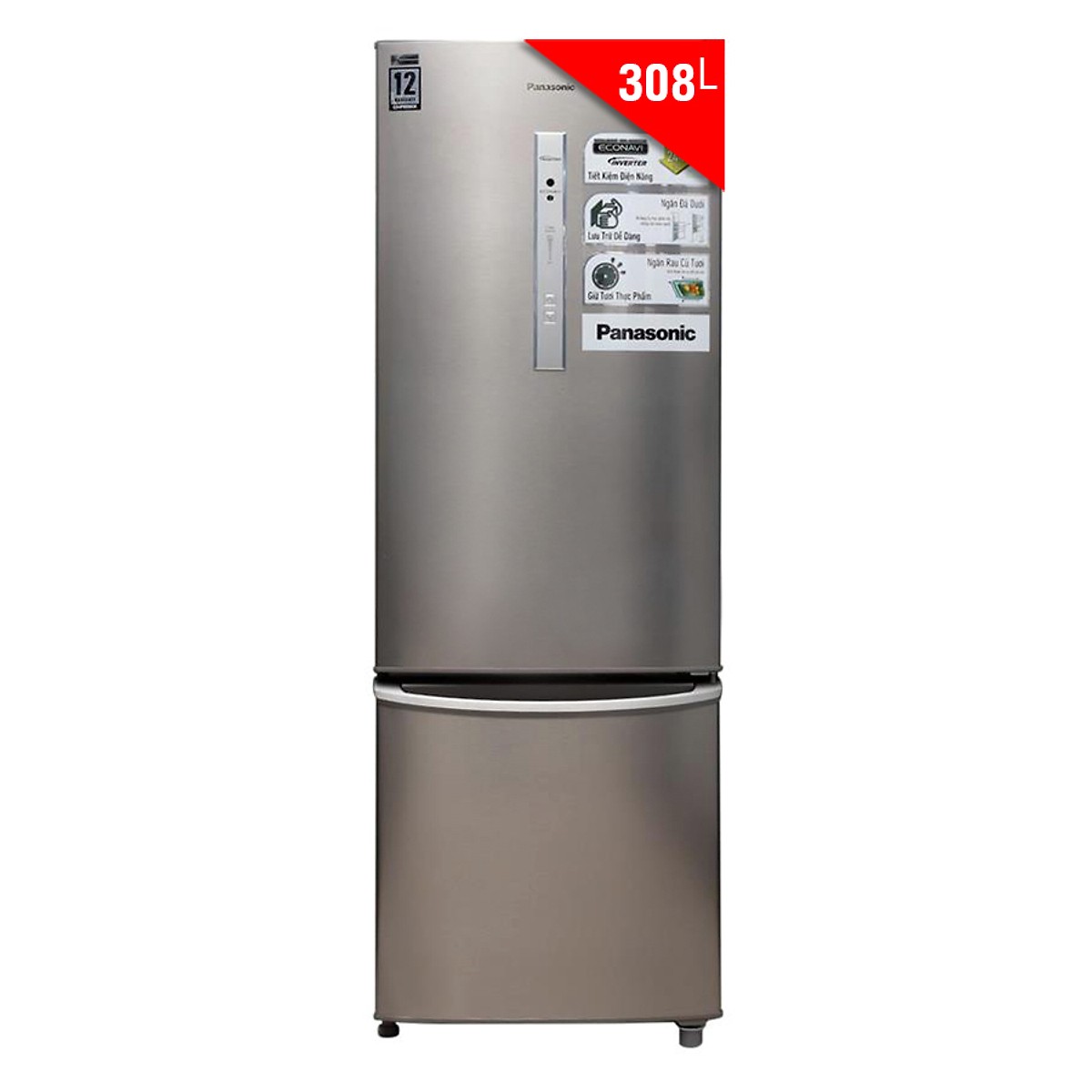 Tủ Lạnh Panasonic NR-BR347ZSVN (308 Lít) - Hàng Chính Hãng