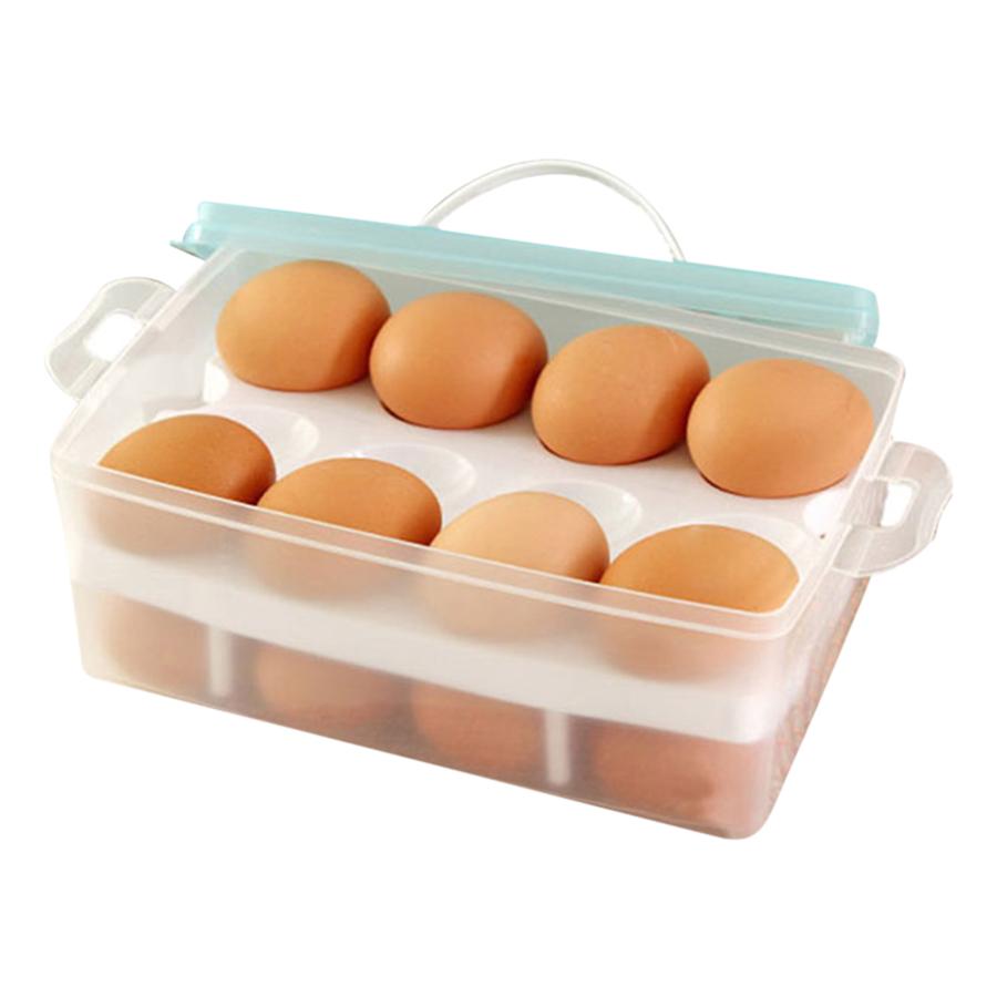 Hộp Đựng Trứng 2 Tầng 24 Quả - Hàng Loại 1
