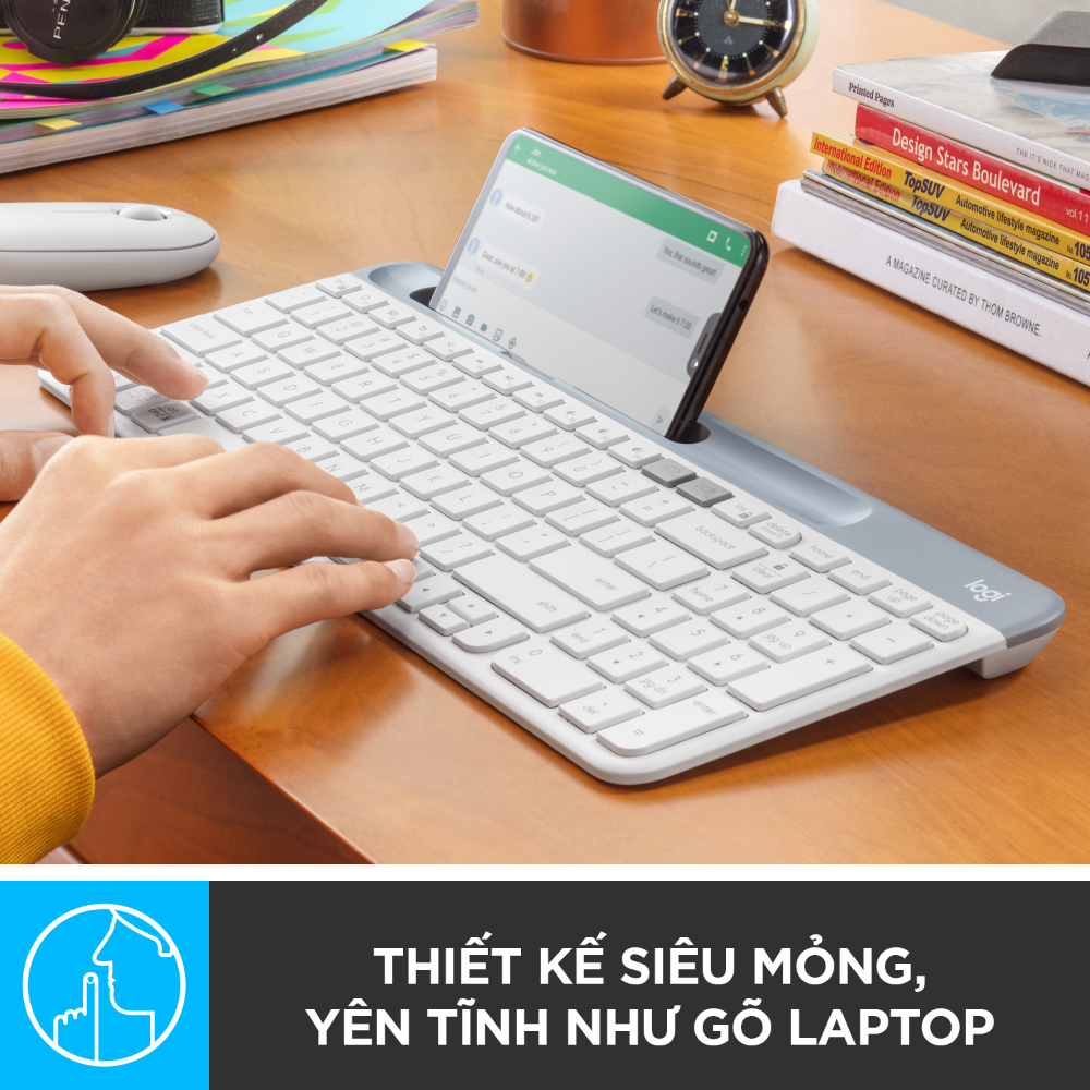 Bàn Phím Không Dây Bluetooth Logitech K580 - Hàng Chính Hãng