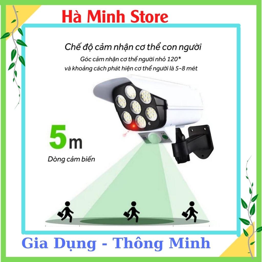 Đèn Năng Lượng Mặt Trời Giả Camera, 3 Chế Độ Sáng, Cảm Biến Chuyển Động, Có Điều Khiển - Đèn Chống Trộm