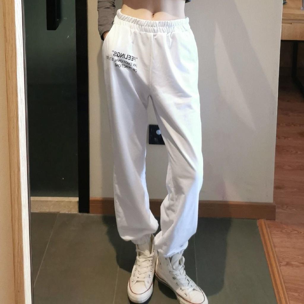 - ̉ ̣̂ Quần Jogger Nữ Ulzzang Hot - Chất Umi Đanh Mịn Mát - Quần Thun Thể Thao Lưng Cao- Cạp Chun Bo Gấu