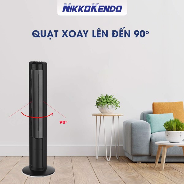 Quạt tháp không cánh màu đen Nikkokendo X01A công nghệ Nhật Bản - Hàng chính hãng