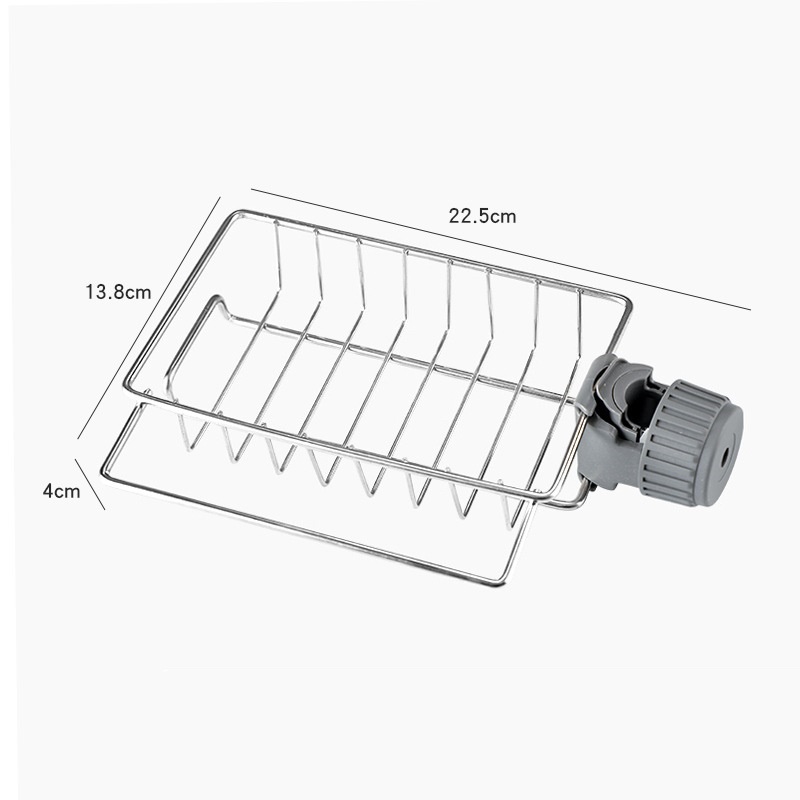 Giá kệ inox treo vòi rửa chén nhà bếp , dùng để đựng đồ rửa chén, giẻ lau