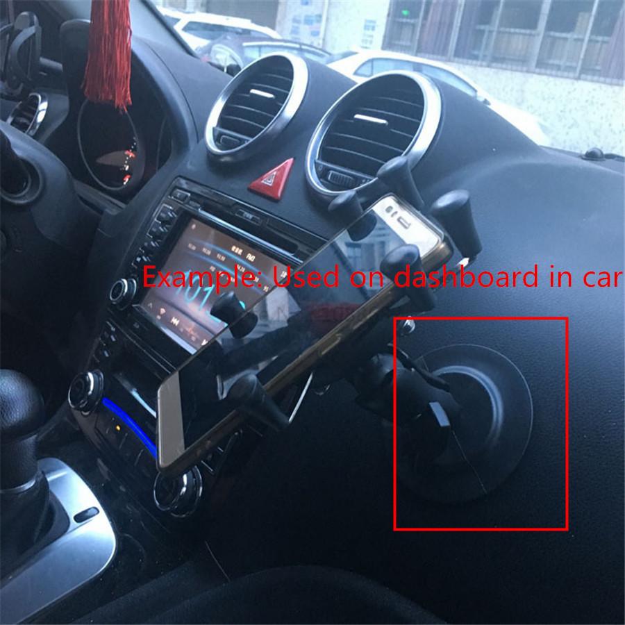 Jadkinsta 1 inch bóng cao su gắn bảng điều khiển xe hút bằng nhãn dán băng dính cho gpro gps gps