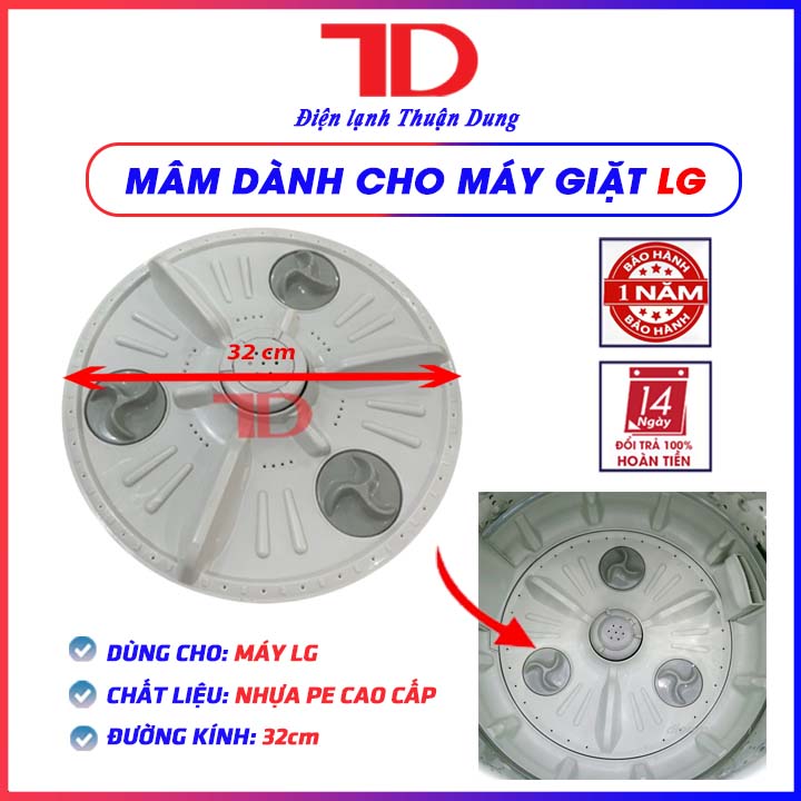 Mâm Máy Giặt LG 32 cm