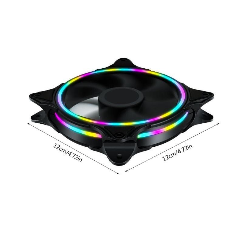 Quạt Tản Nhiệt Cpu Rgb Led 120mm Phiên Bản Cao Airflow 3 Diaphragm Ốp