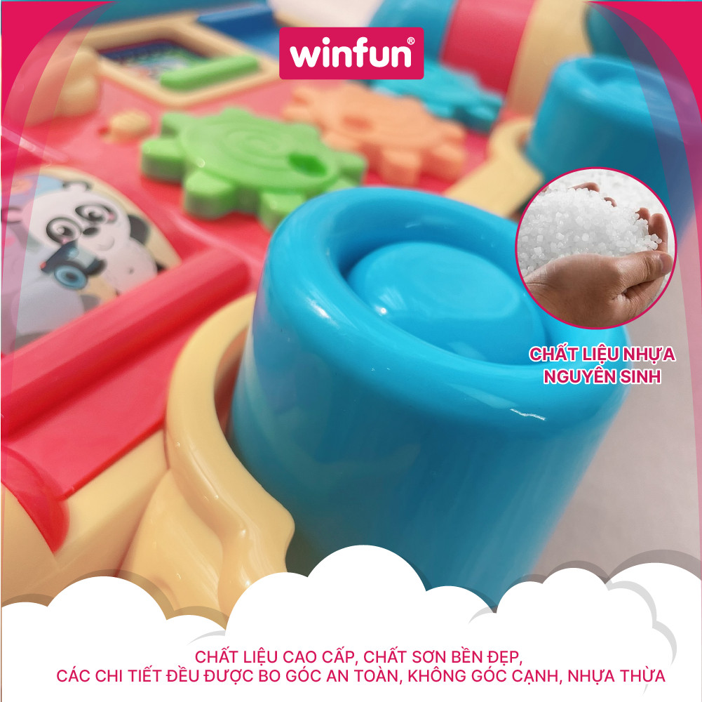 Xe Tập Đi Hình Tàu Hoả Kết Hợp Xe Chòi Chân 2 In 1 Winfun 0803