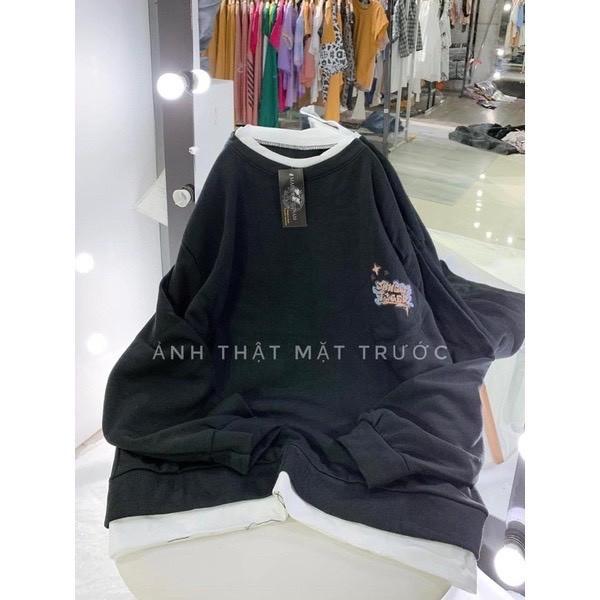 Áo Sweater JUNGLE Chất Nỉ Ngoại Dày Dặn Áo Sweater Tay Bồng Form Rộng Unisex