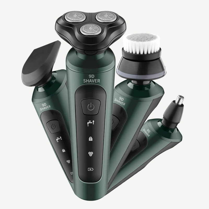 Máy Cạo Râu 9D SHAVER - Máy Cạo Râu 4 Trong 1 Hàng Nhập Cao Cấp, Bảo Hành Lỗi 1 Đổi 1 - Tặng 3 Lưỡi Thay Thế